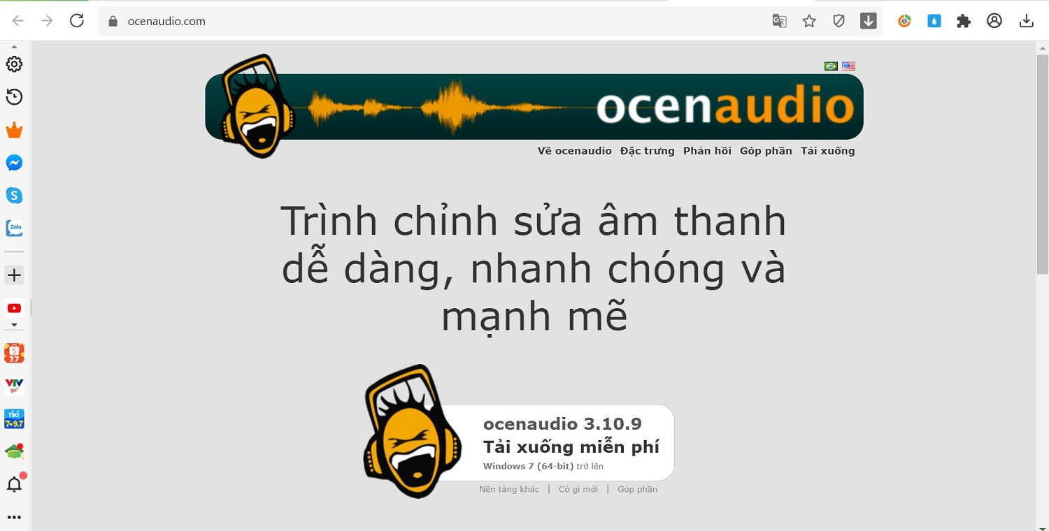 Phần mềm Ocenaudio